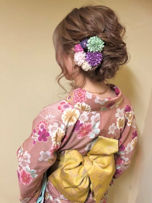 編み込みアレンジ
